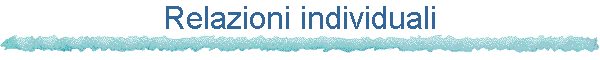 Relazioni individuali